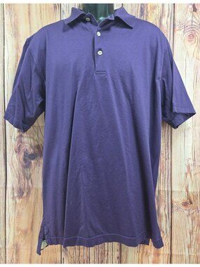 Peter Millar Mens Purple Polo Size Large
